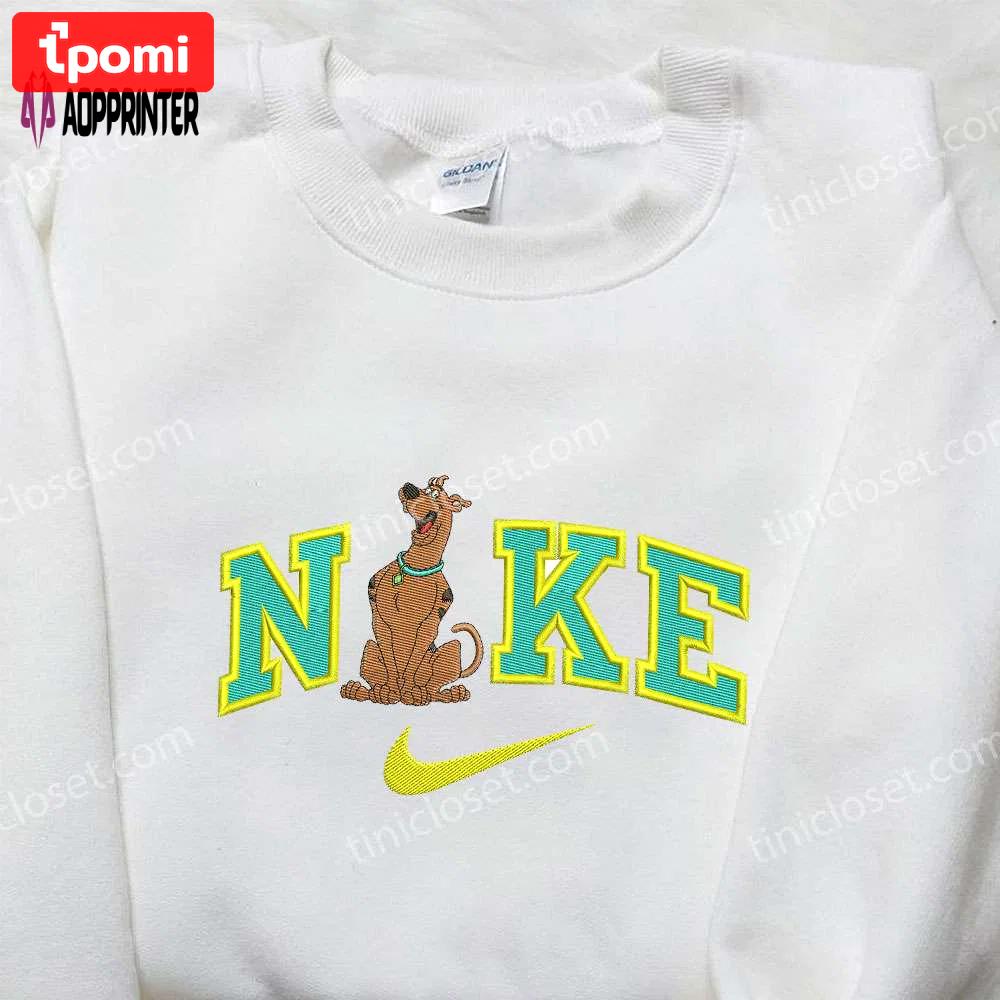 Nike x scooby doo embroidered sweatshirt & shirt – unique collaboration for fans Embroidered Shirt