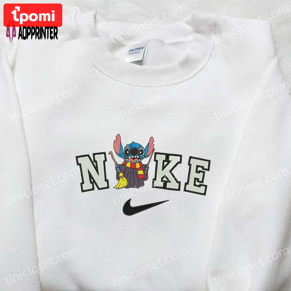 Nike x stitch harry potter embroidered sweatshirt halloween disney hoodie custom nike t-shirt Embroidered Shirt