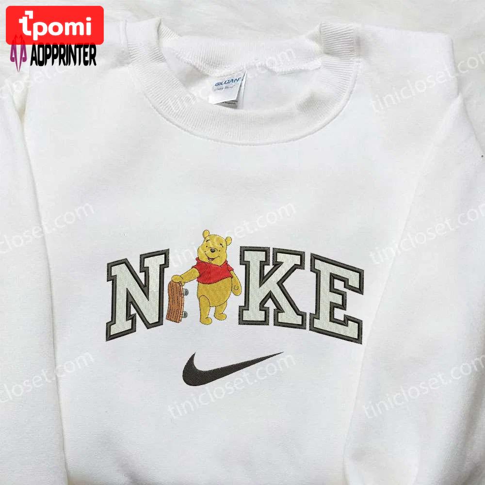 Nike x winnie the pooh embroidered sweatshirt: skate board inspired shirt Embroidered Shirt
