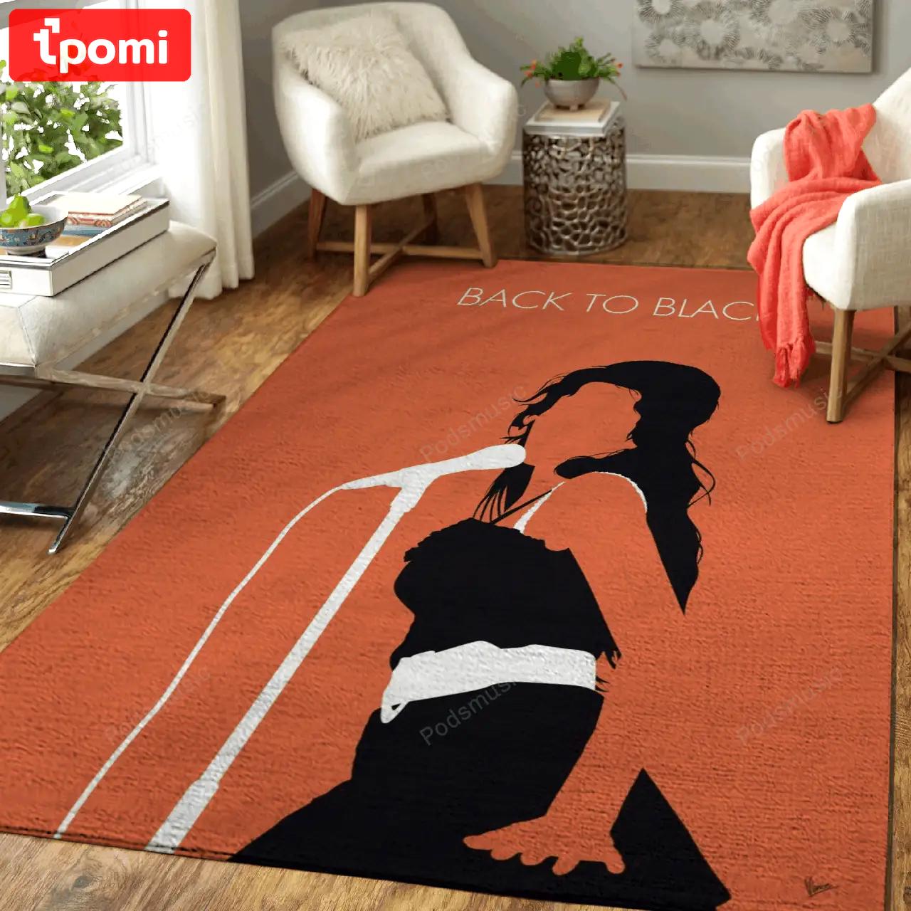 No133 my amy winehouse minimal music artwork minimal music artworks art for fans area rug living room carpet rug regtangle decor home decor Rectangle Rug