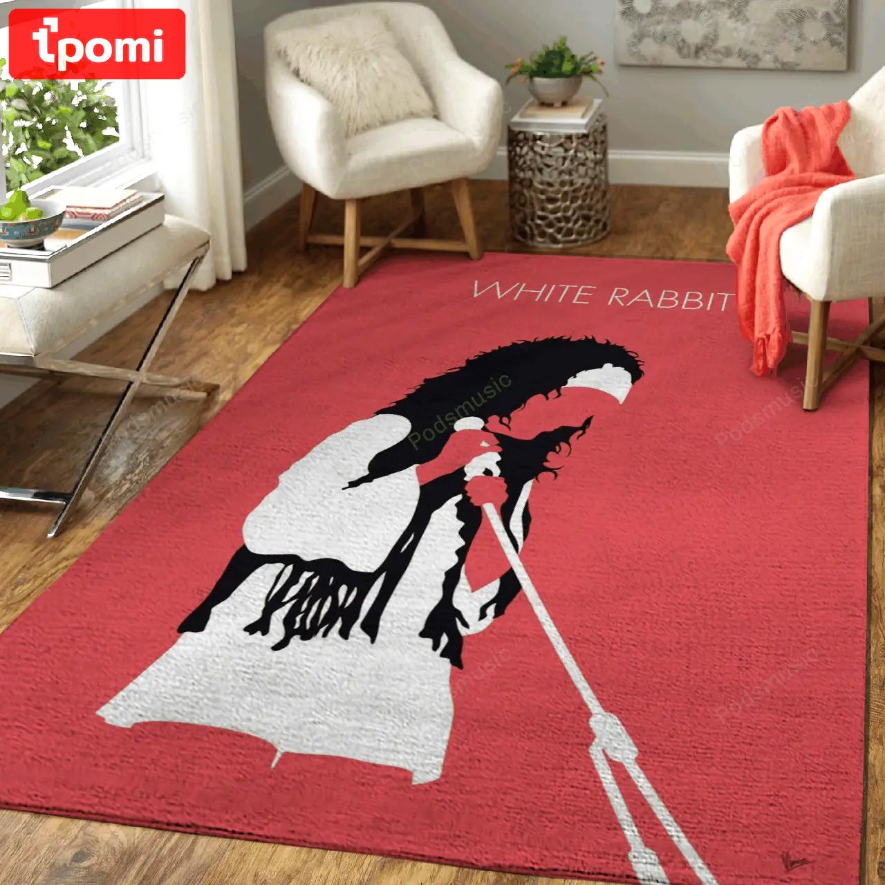 No172 my jefferson airplane minimal music artwork minimal music artworks art for fans area rug living room carpet Rectangle Rug