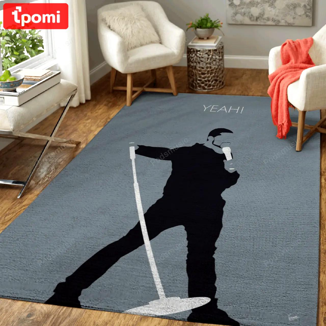 No207 my usher minimal music artwork minimal music artworks art for fans area rug living room carpet rug regtangle carpet floor decor home decor Rectangle Rug