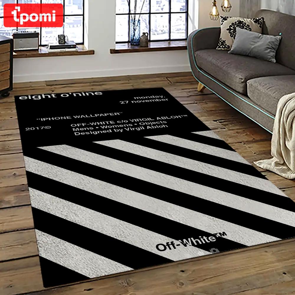 Off white fashion carpet rectangle area rug for living room bedroom decor owt7 Rectangle Rug