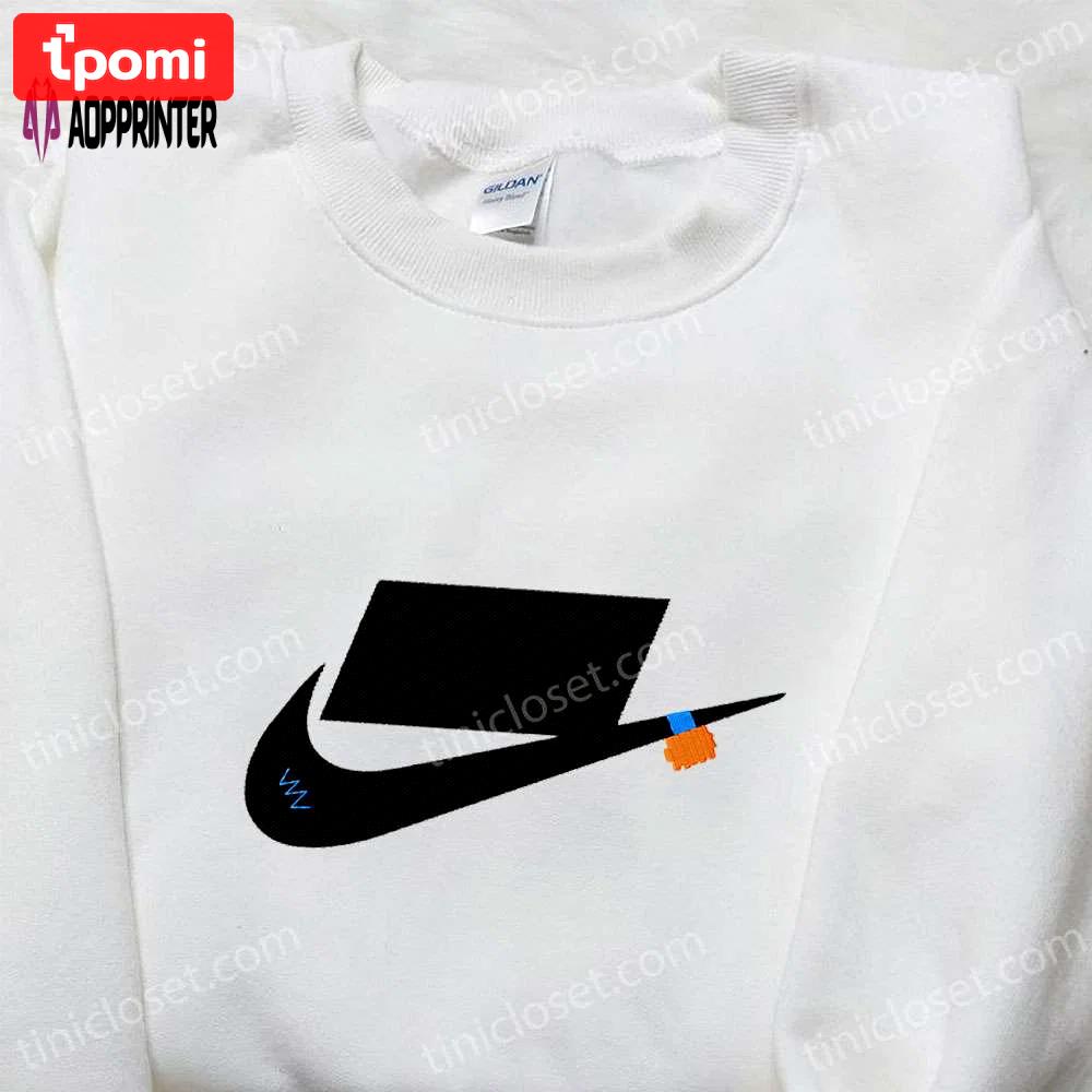 Off white x nike embroidered shirt – nike inspired gift for family Embroidered Shirt