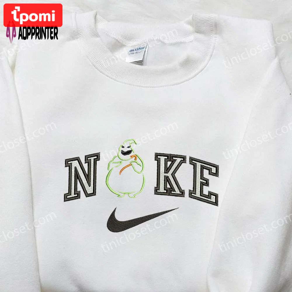 Oogie boogie x nike embroidered sweatshirt – nightmare before christmas shirt nike inspired Embroidered Shirt