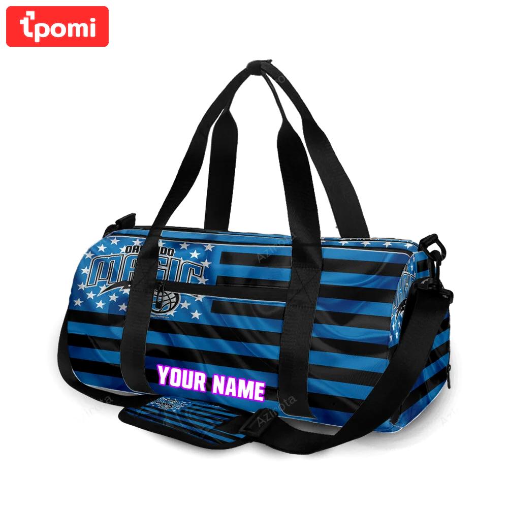Orlando magic blue flag personalized name travel bag gym bag 1664 Travel Bag