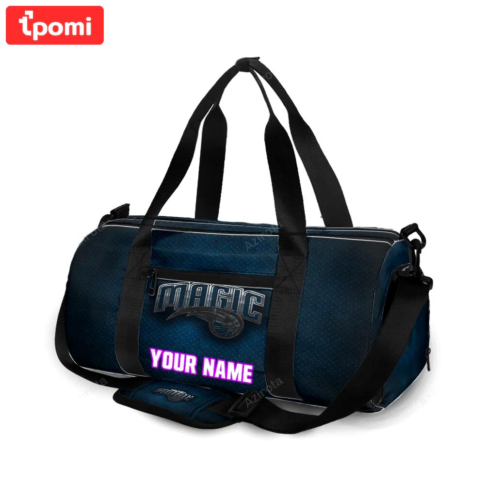 Orlando magic blue metal personalized name travel bag gym bag 1348 Travel Bag