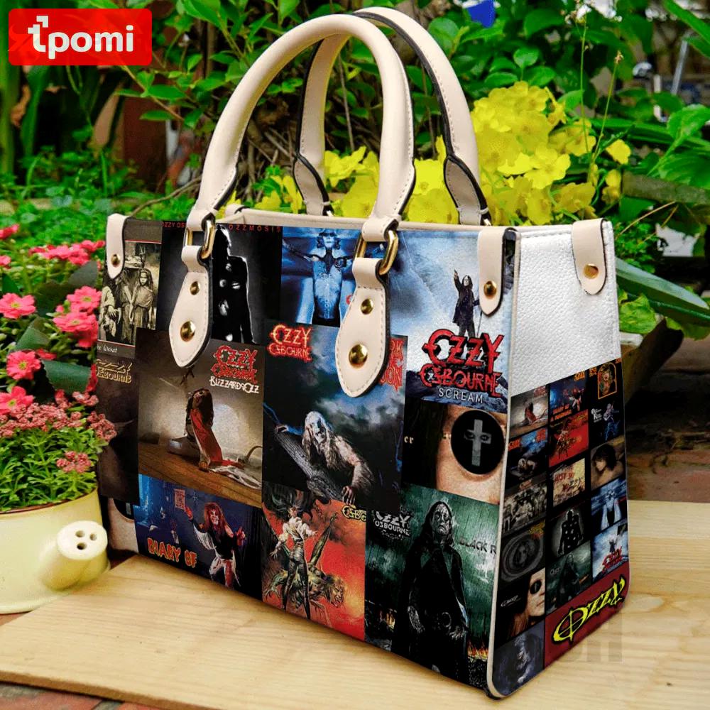 Ozzy osbourne leather handbag gift for women 394 Women Leather Hand Bag