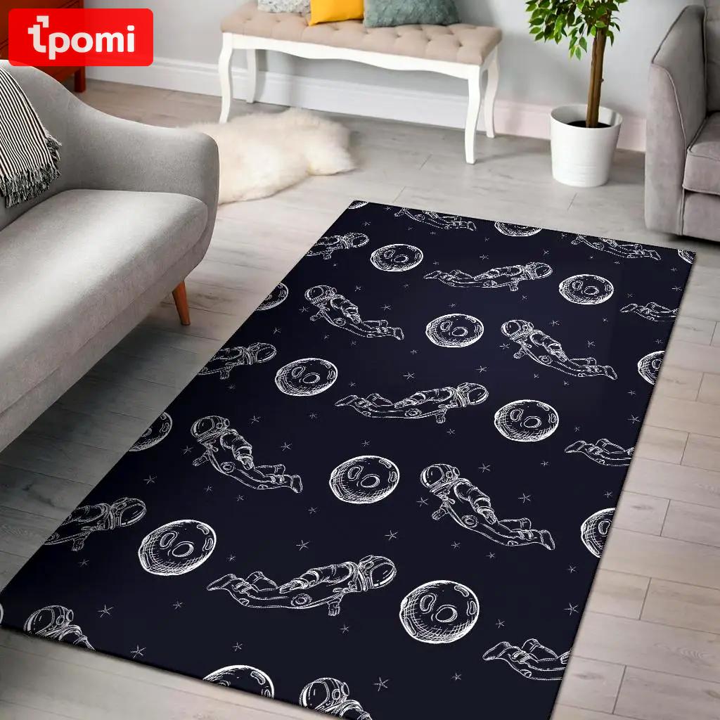 Paris dog pattern print area rug living room rug home decor Rectangle Rug