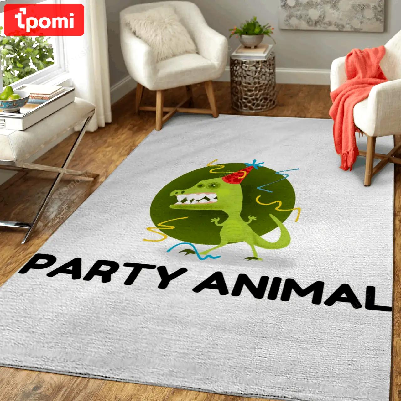 Party animal funny music art for fans area rug living room carpet rug regtangle carpet floor decor home decor Rectangle Rug