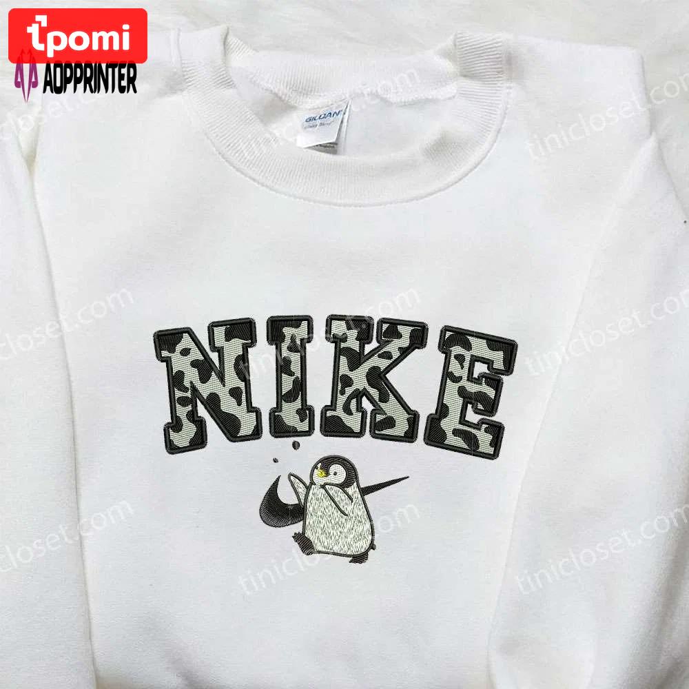 Penguin x nike embroidered sweatshirt: animal inspired nike shirt Embroidered Shirt