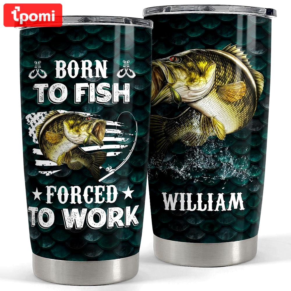 Personalized fishing tumbler with customize with name Personalized Tumbler