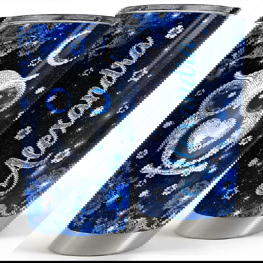 Personalized owl tumbler jewelry style glitter for animal lover Personalized Tumbler