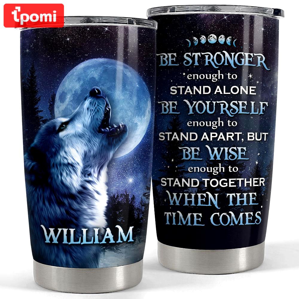 Personalized wolf tumbler with customize name Personalized Tumbler
