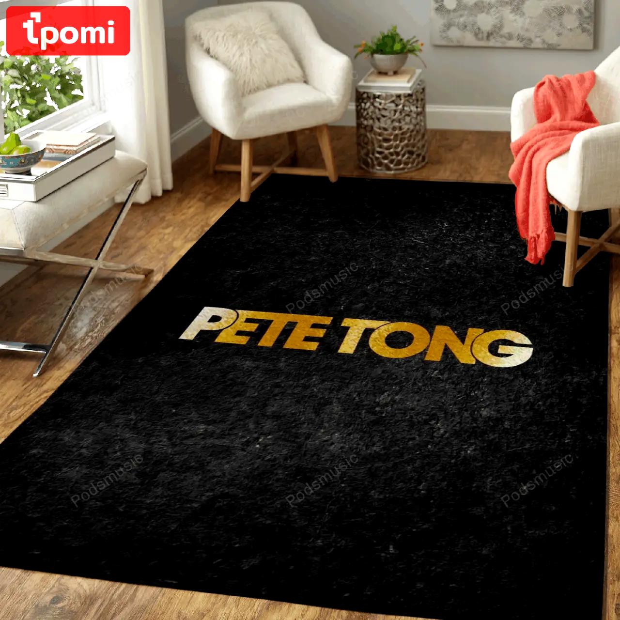 Pete tong gold badges art for fans area rug living room carpet rug regtangle carpet floor decor home decor Rectangle Rug