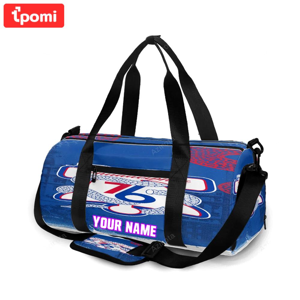 Philadelphia 76ers city personalized name travel bag gym bag 2235 Travel Bag