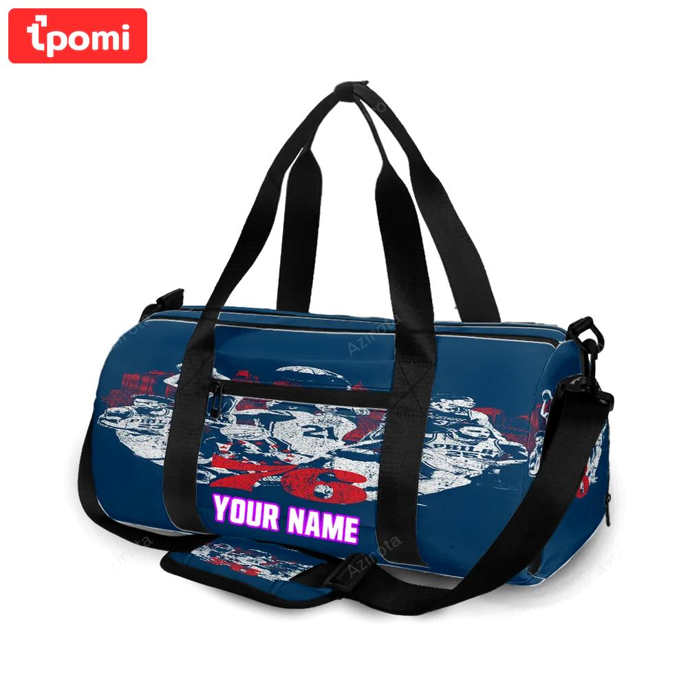 Philadelphia 76ers players blue white personalized name travel bag gym bag 2195 Travel Bag
