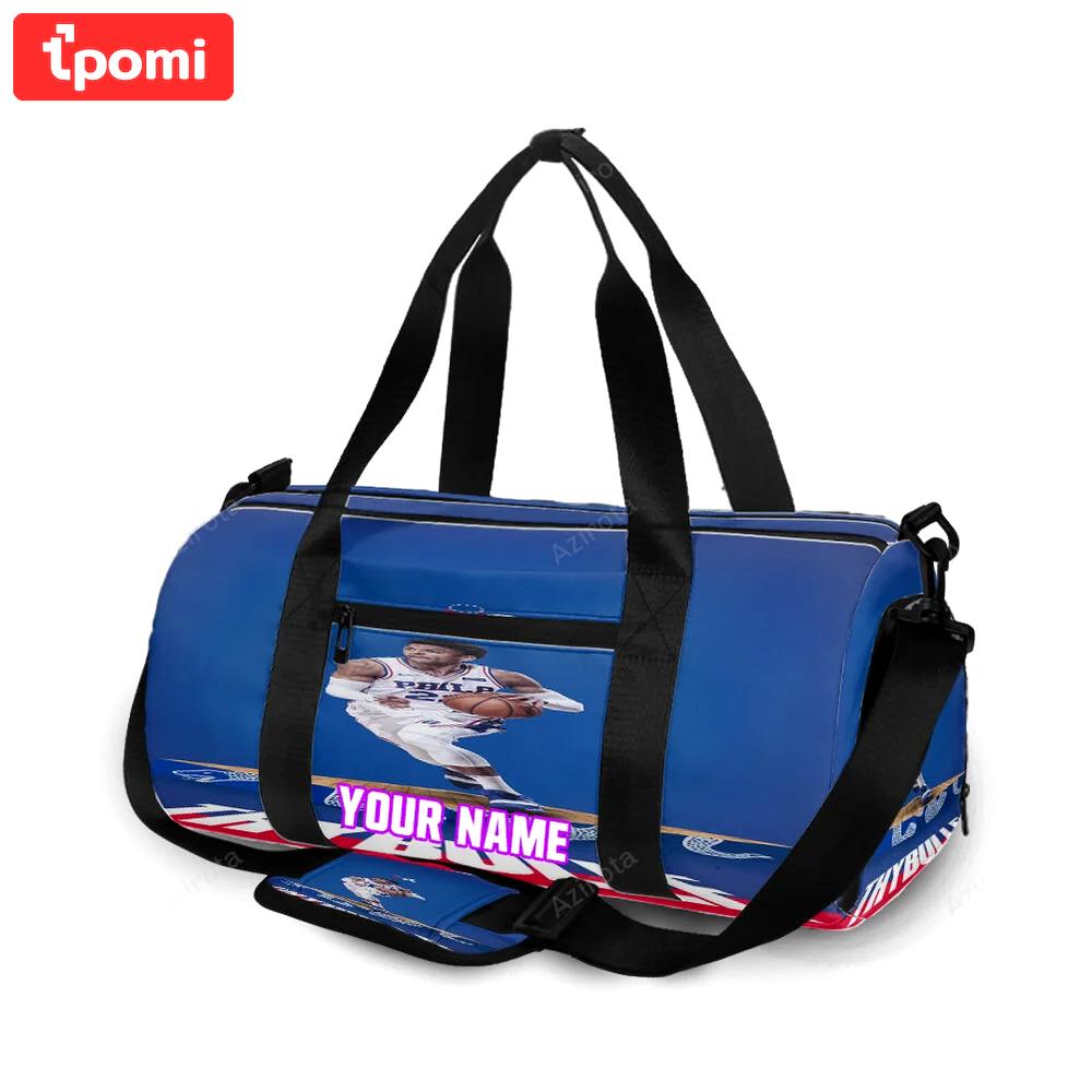 Philadelphia 76ers thybulle playing personalized name travel bag gym bag 2211 Travel Bag