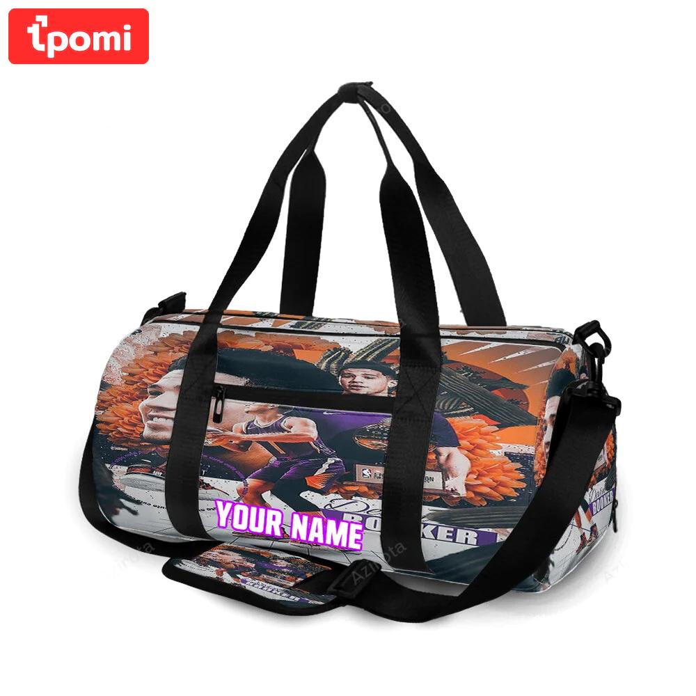 Phoenix suns devin booker 1 v10 personalized name travel bag gym bag 2228 Travel Bag
