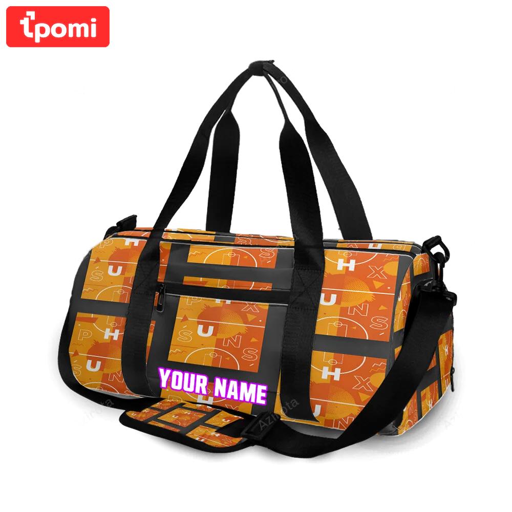 Phoenix suns emblem field personalized name travel bag gym bag 2186 Travel Bag