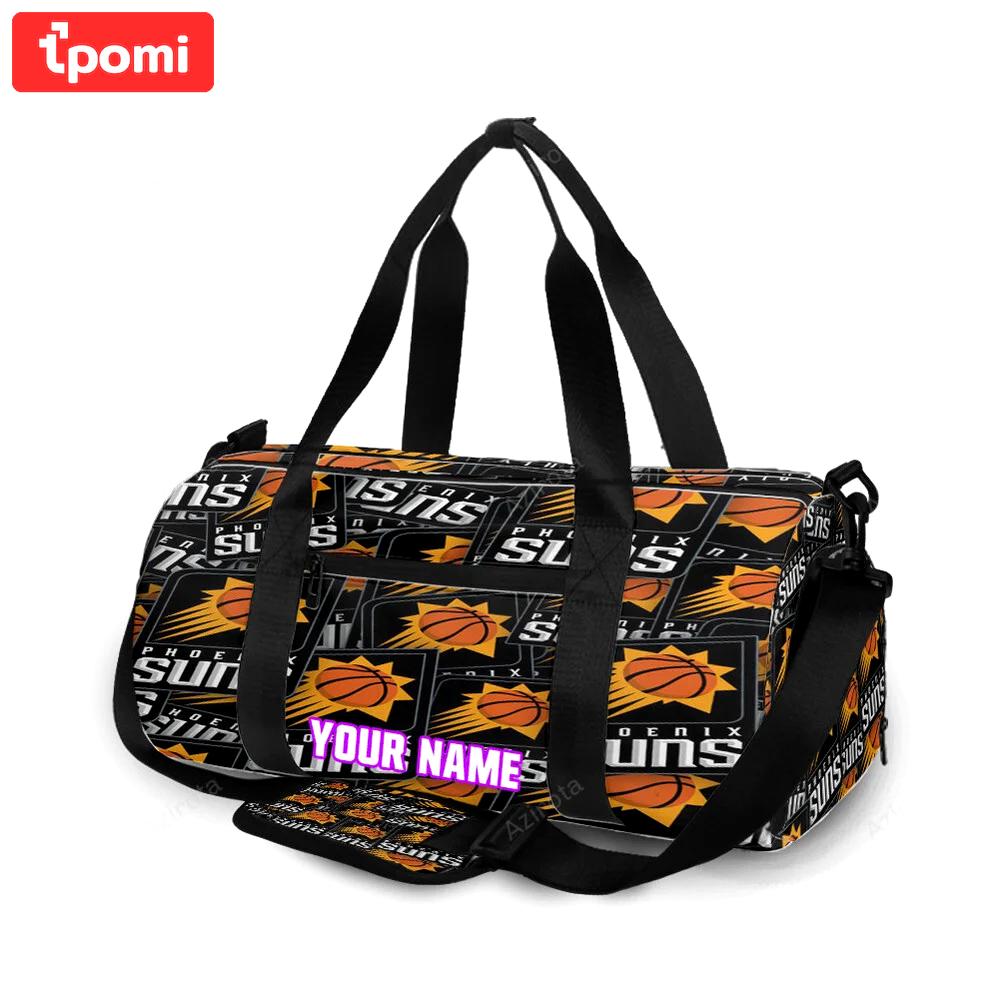 Phoenix suns emblem v1 personalized name travel bag gym bag 2191 Travel Bag