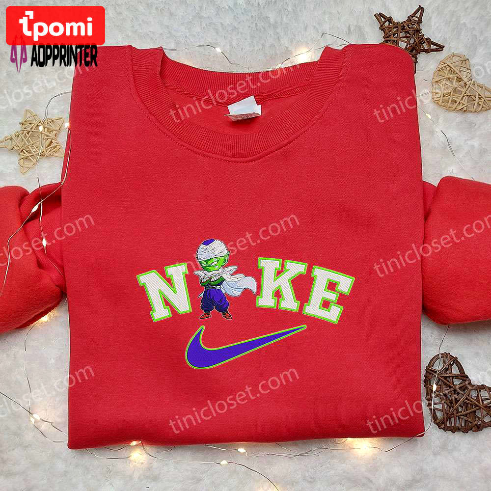 Piccolo x nike hoodie dragon ball & nike inspired embroidered shirts Embroidered Shirt