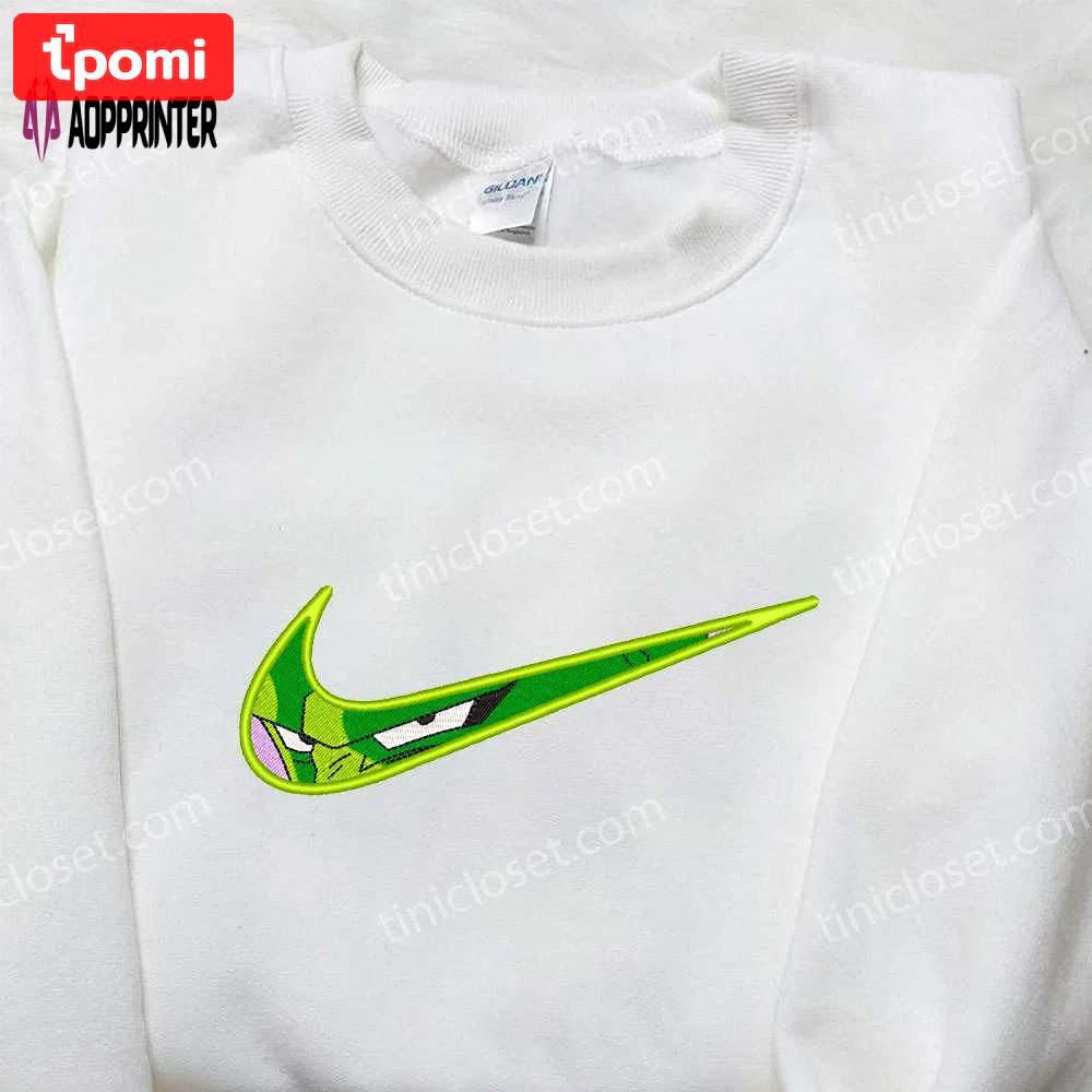 Piccolo x nike swoosh embroidered sweatshirt & dragon ball nike inspired shirts Embroidered Shirt