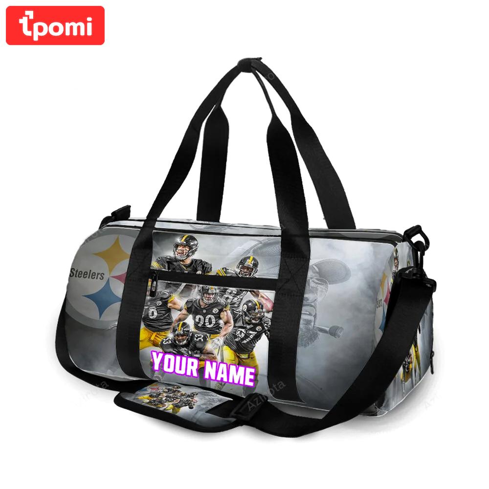 Pittsburgh steelers players and coach personalized name travel bag gym bag 2108 Travel Bag