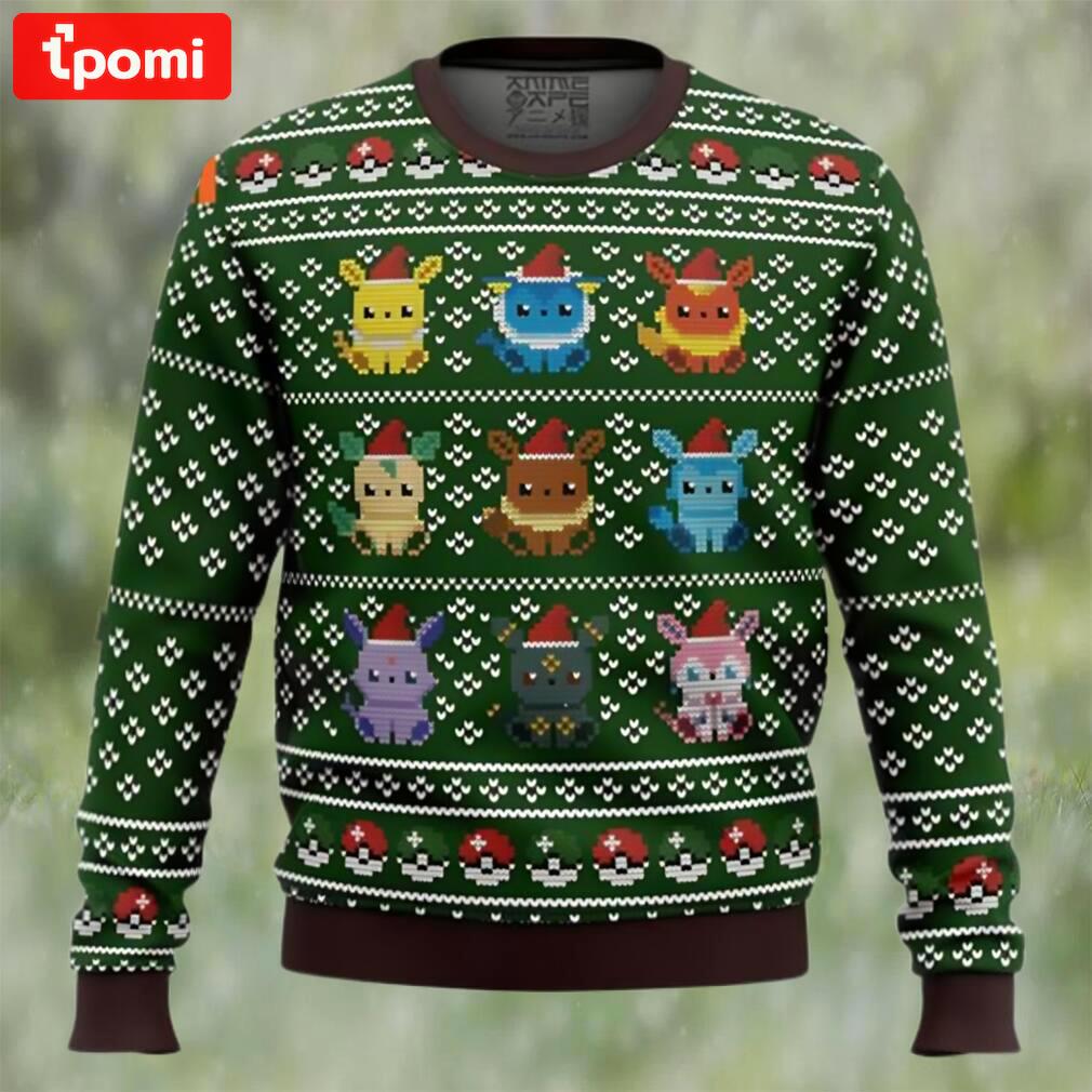 Pokemon eevee eeveelutions ugly christmas sweater Christmas Ugly Sweater