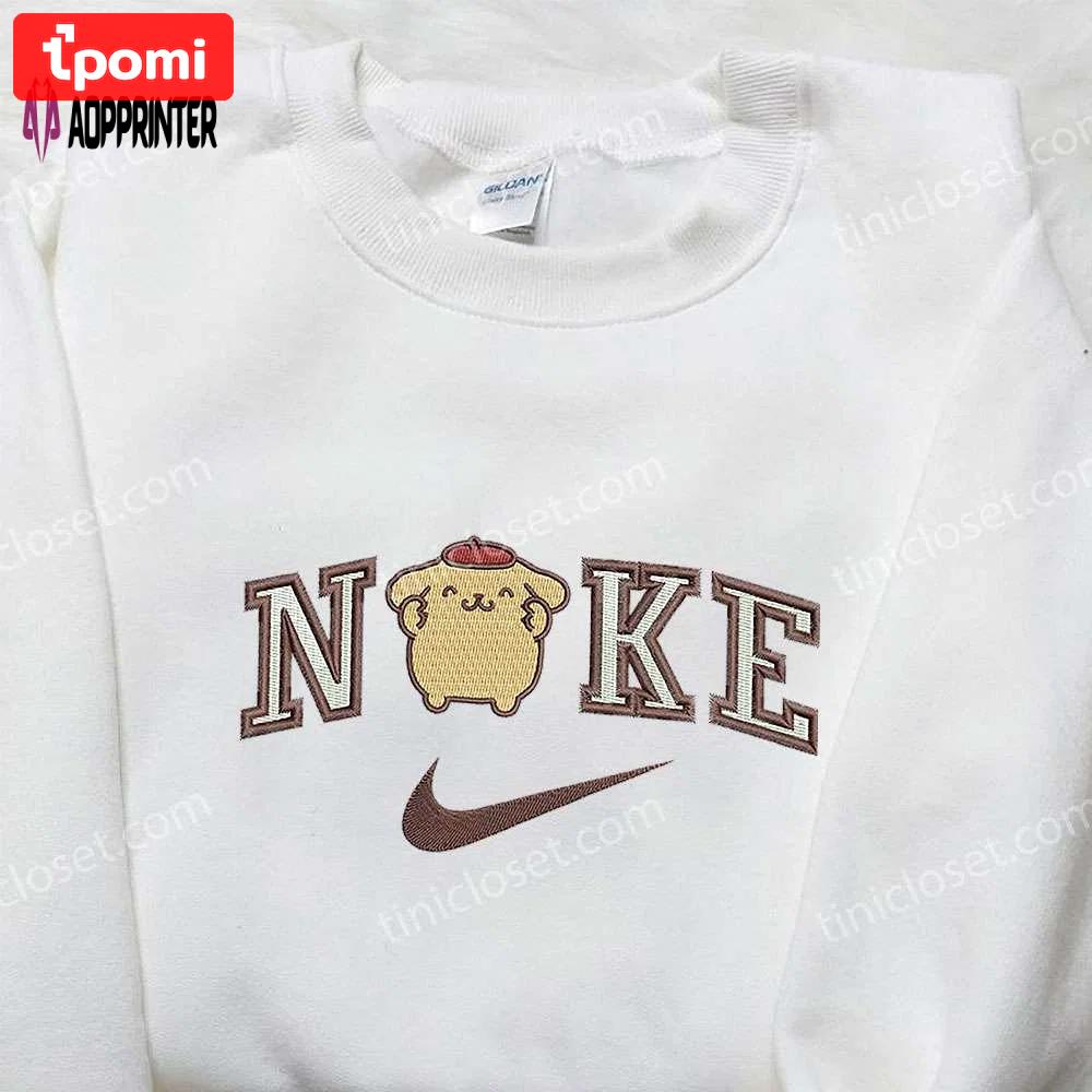 Pompourin x nike & hello kitty embroidered sweatshirts – unique nike inspired cartoon shirts Embroidered Shirt