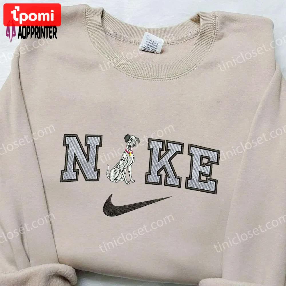 Pongo x nike embroidered shirt: the 101 dalmatians custom design Embroidered Shirt