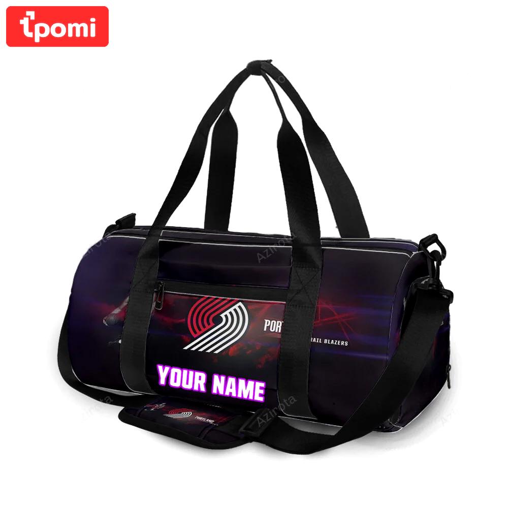 Portland trail blazers carmelo anthony2 personalized name travel bag gym bag 2299 Travel Bag