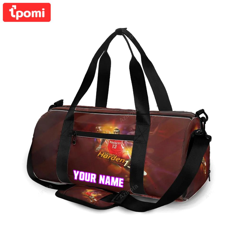 Portland trail blazers james harden1 personalized name travel bag gym bag 2300 Travel Bag