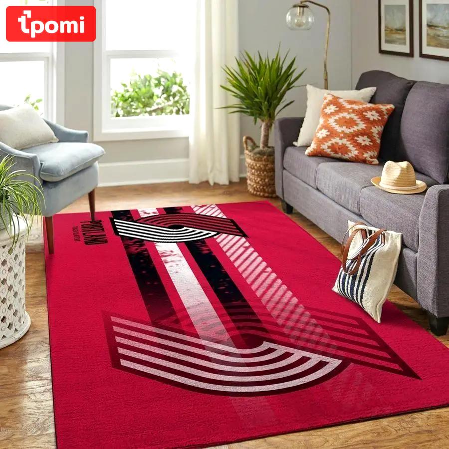 Portland trail blazers rug nba carpet living room rug regtangle carpet v6612 Rectangle Rug