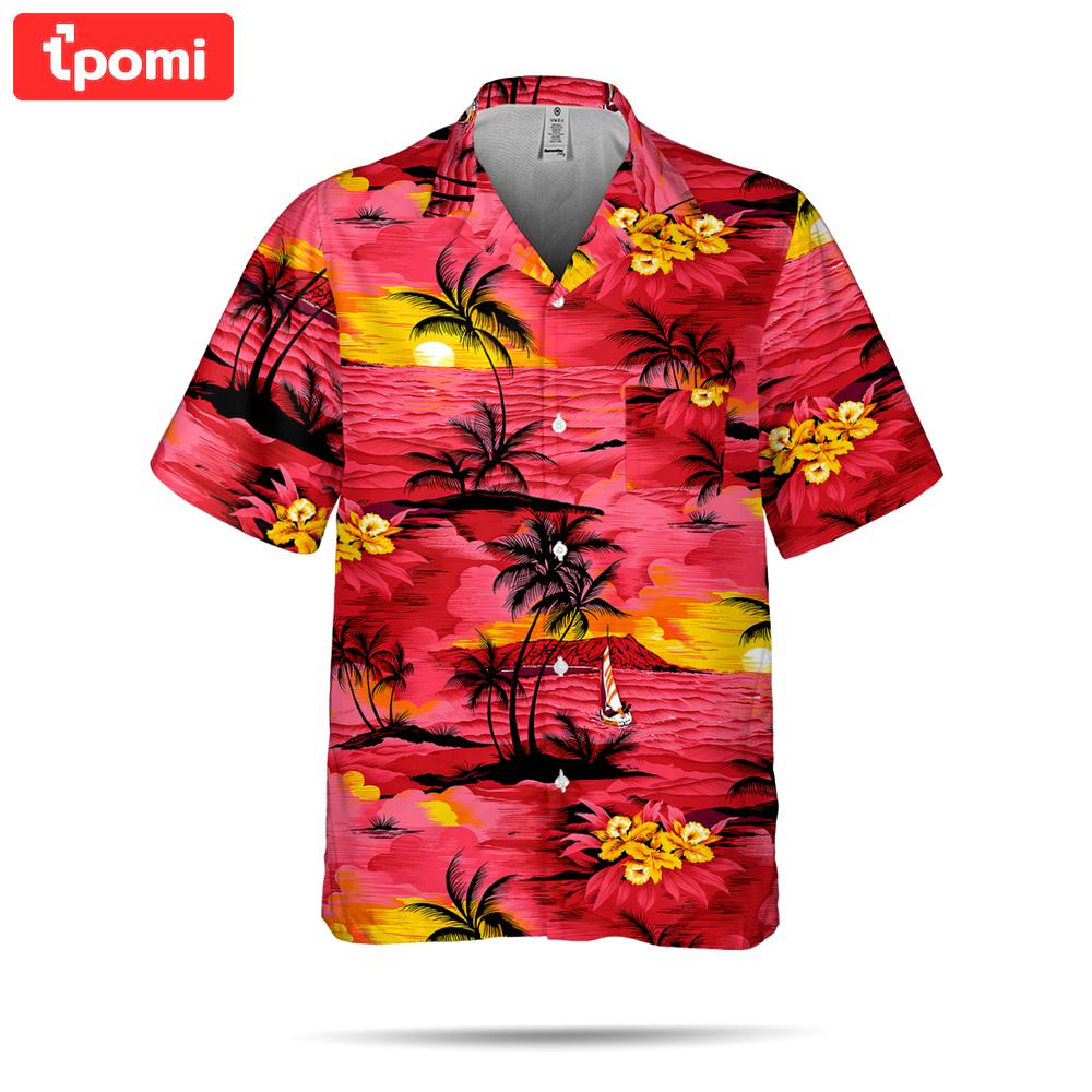 Printing clothing vintage plaid men aloha hawaiian beach shirts casual floral shirt Hawaii Shirt Shorts & Flip Flops