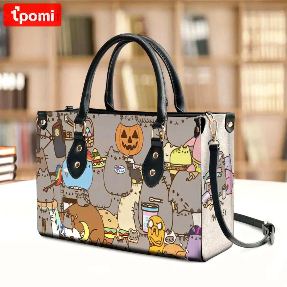 Pusheen leather handbag 2475 Women Leather Hand Bag