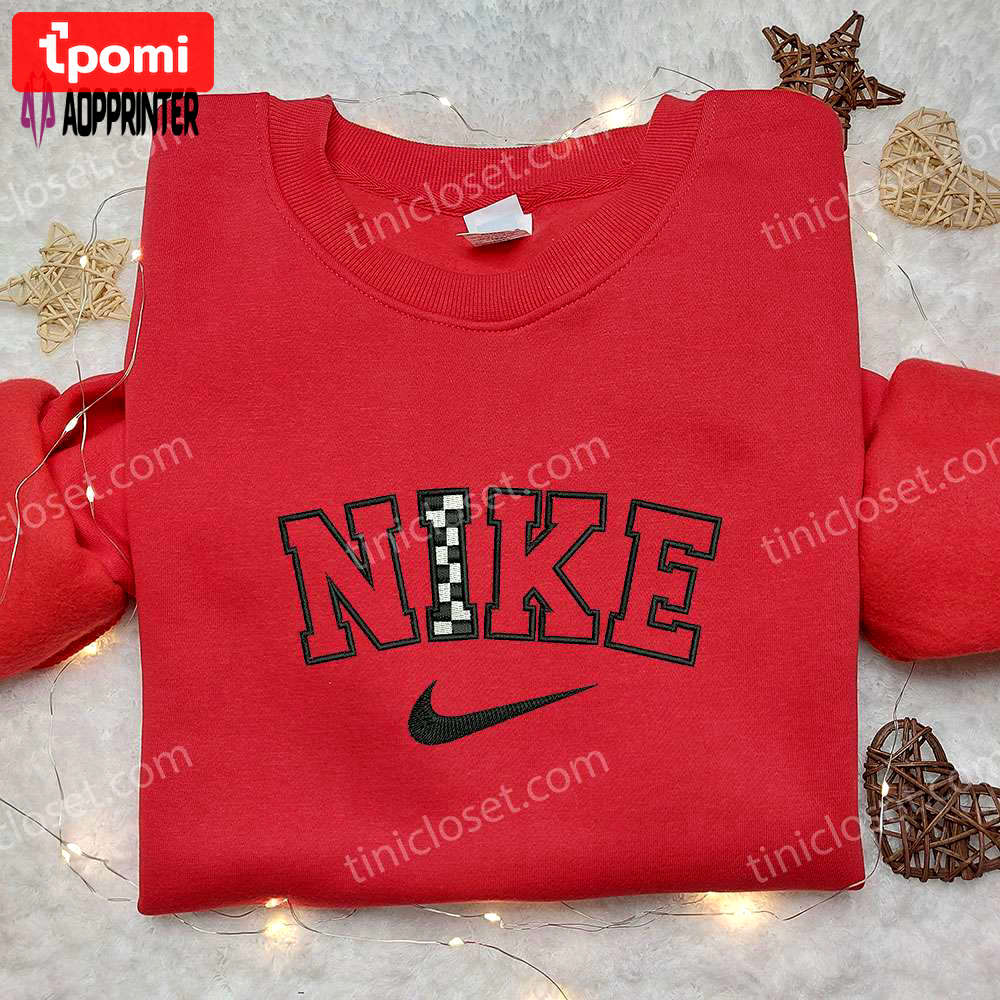 Racing x nike embroidered sweatshirt: best family gift nike inspired shirt Embroidered Shirt