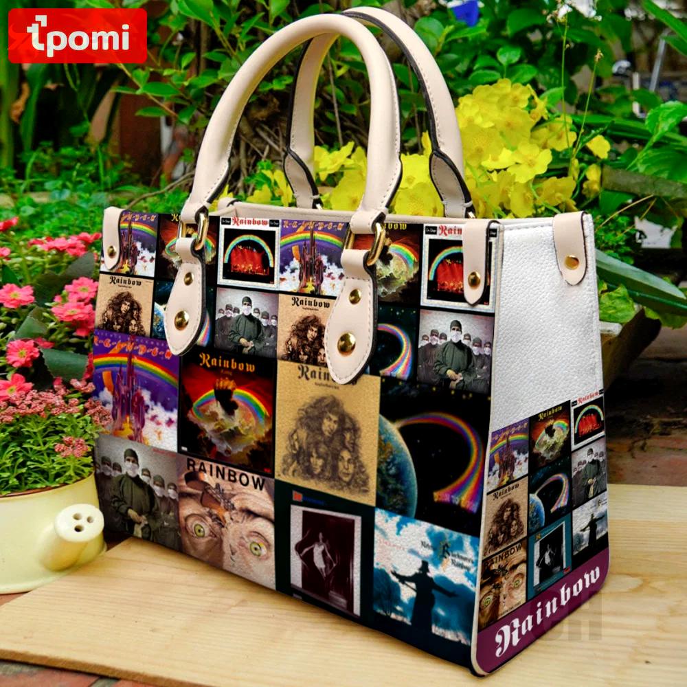 Rainbow leather bag for women gift 841 Women Leather Hand Bag
