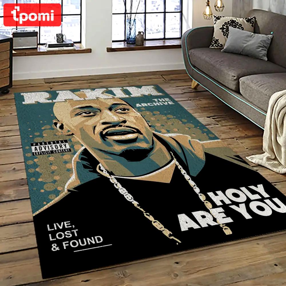Rakim rapper hiphop music retangle carpet area rug home decor best gift for fan and friends rk1 Rectangle Rug