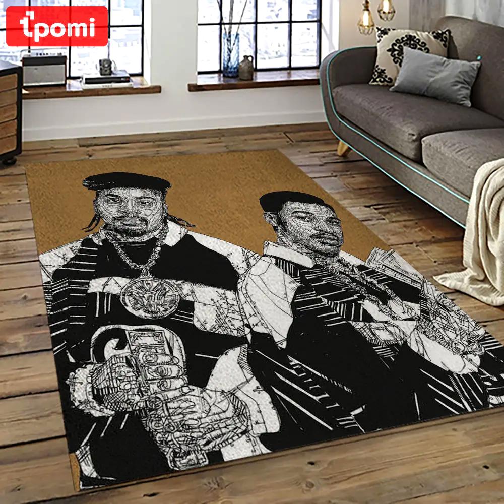 Rakim rapper hiphop music retangle carpet area rug home decor best gift for fan and friends rk10 Rectangle Rug