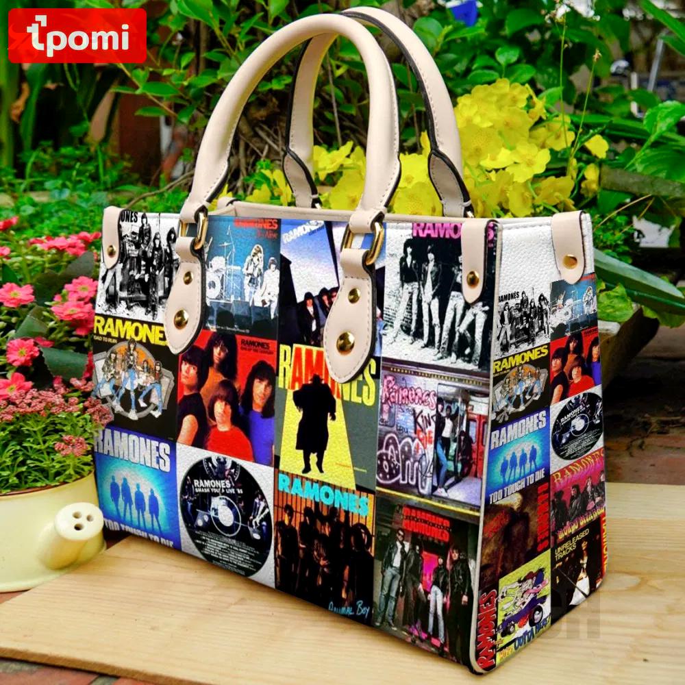 Ramones  leather bag for women gift 1613 Women Leather Hand Bag