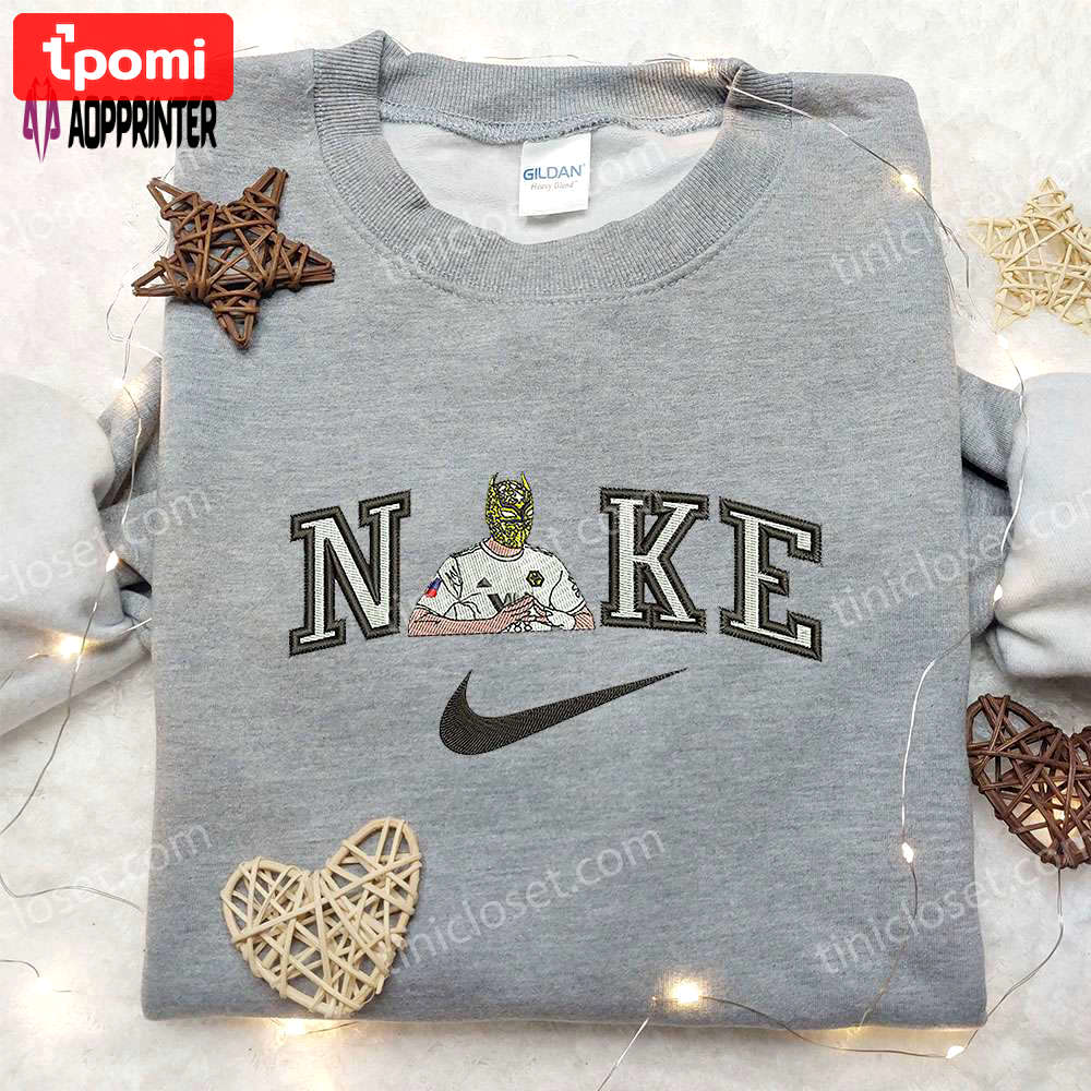 Raul jimenez x nike embroidered shirt: football player inspired apparel Embroidered Shirt