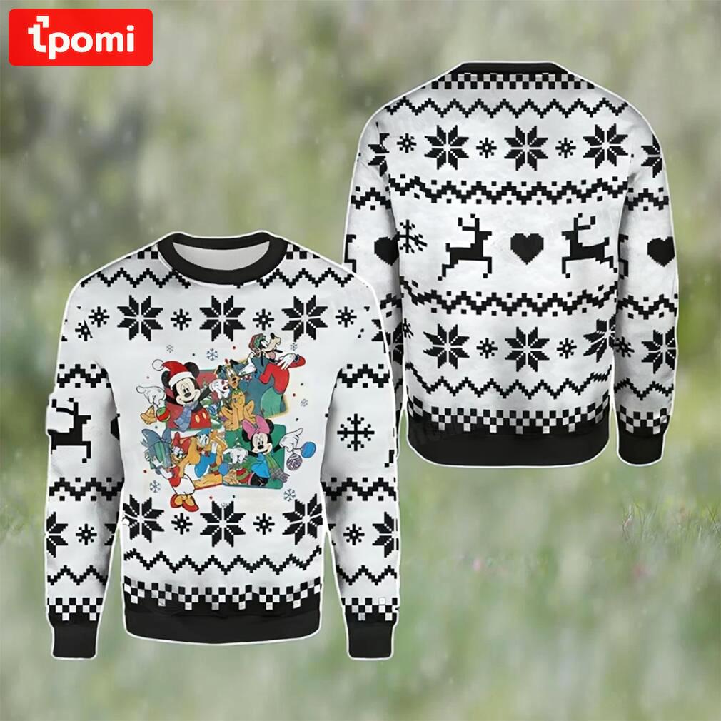 Retro mickey and friends ugly christmas sweater gift for disney fan Christmas Ugly Sweater