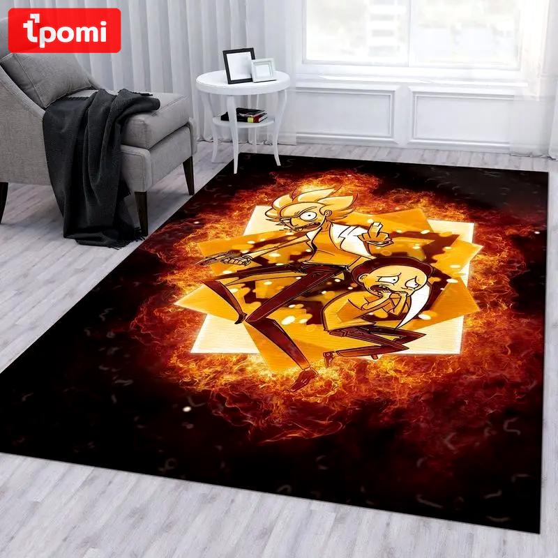 Rick and morty 109 area rug living room and bed room rug rug regtangle carpet floor decor home decor Rectangle Rug