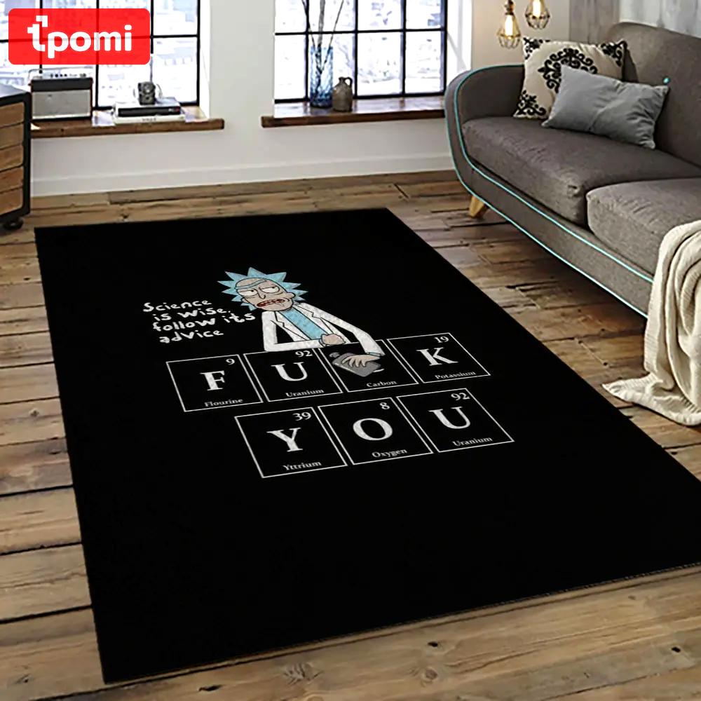 Rick and morty cartoon tv show retangle carpet area rug home decor best gift for family rm17 Rectangle Rug