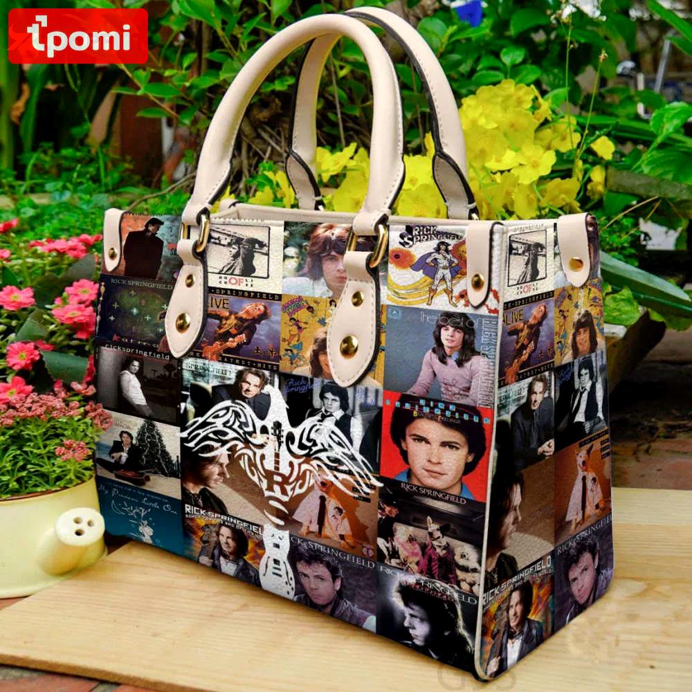 Rick springfield leather handbag for women gift 4503 Women Leather Hand Bag