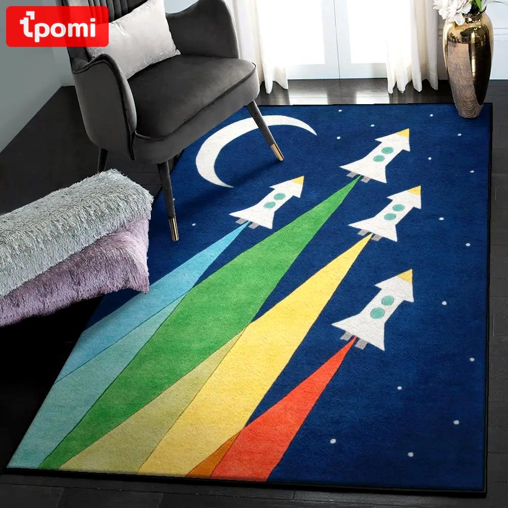 Rocket dining room rug, rocket rug Rectangle Rug