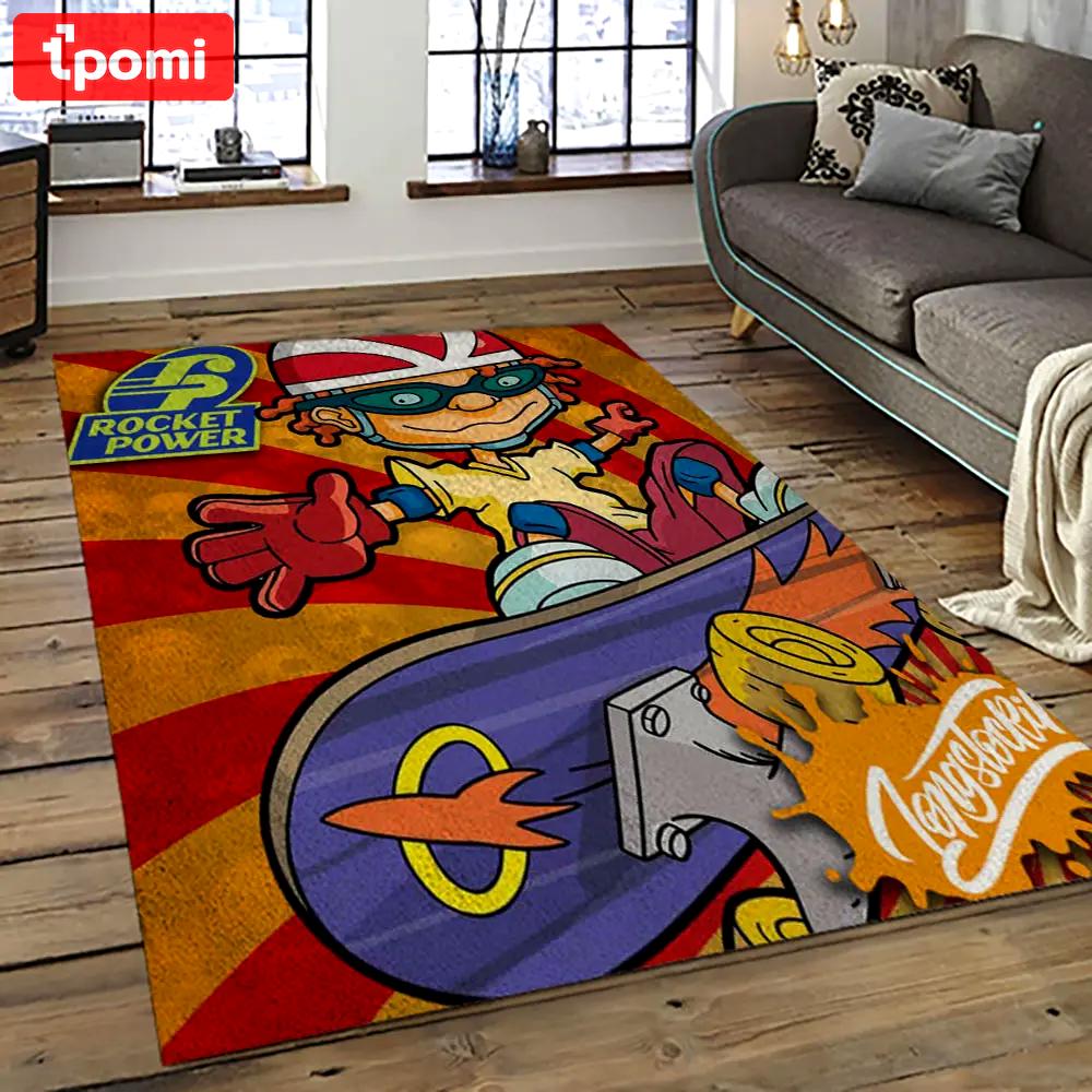 Rocket power action cartoon retangle carpet area rug home decor best gift for fan and friends rp20 Rectangle Rug