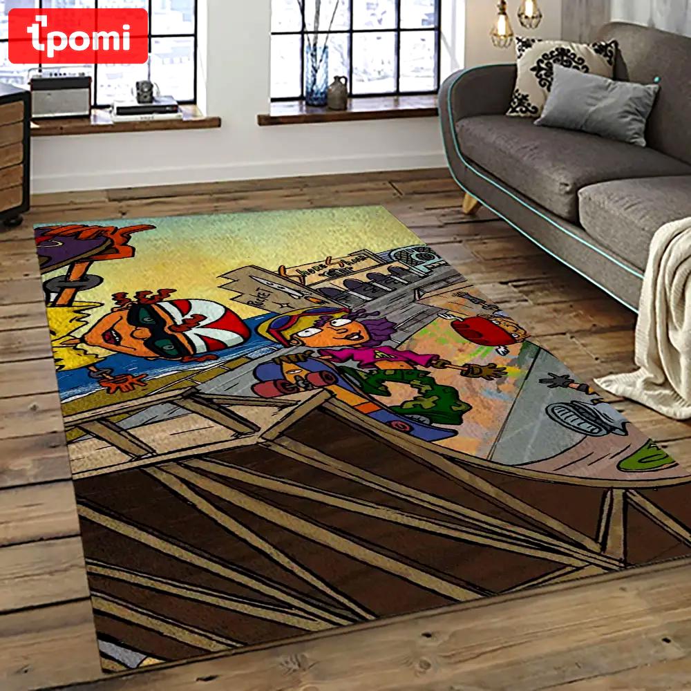 Rocket power action cartoon retangle carpet area rug home decor best gift for fan and friends rp35 Rectangle Rug