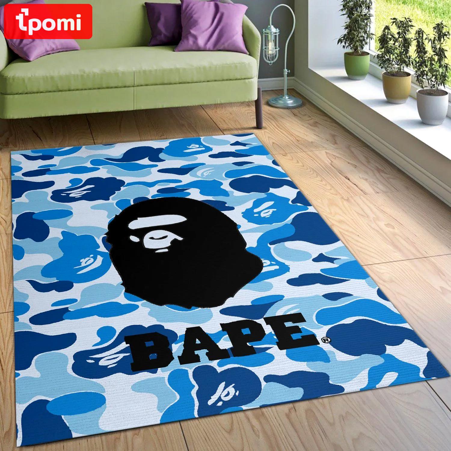 Rugs in living room and bedroom - Bape area rug bedroom rug christmas gift us decor Rectangle Rug